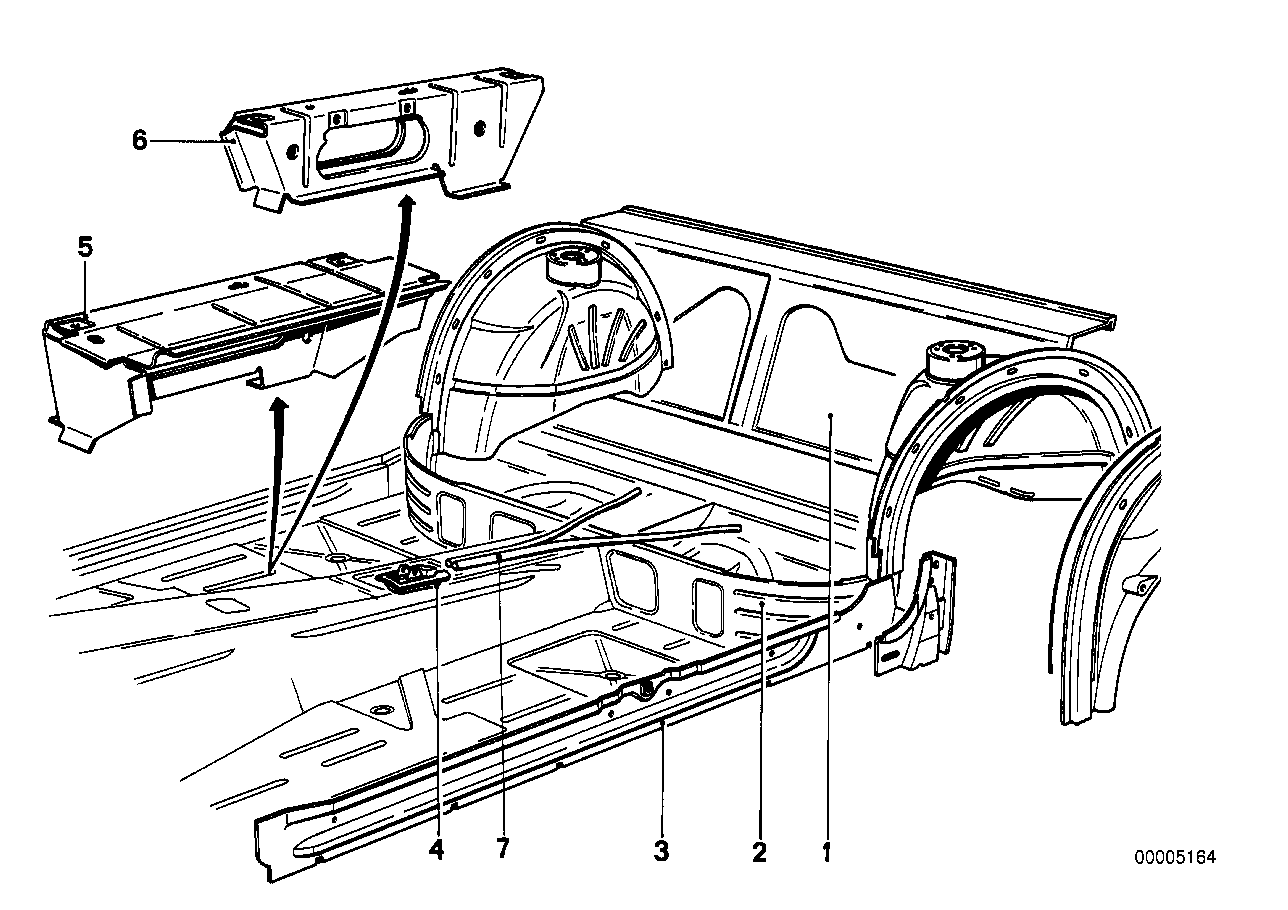 Trennwand Gepäckraum/Sitzbock