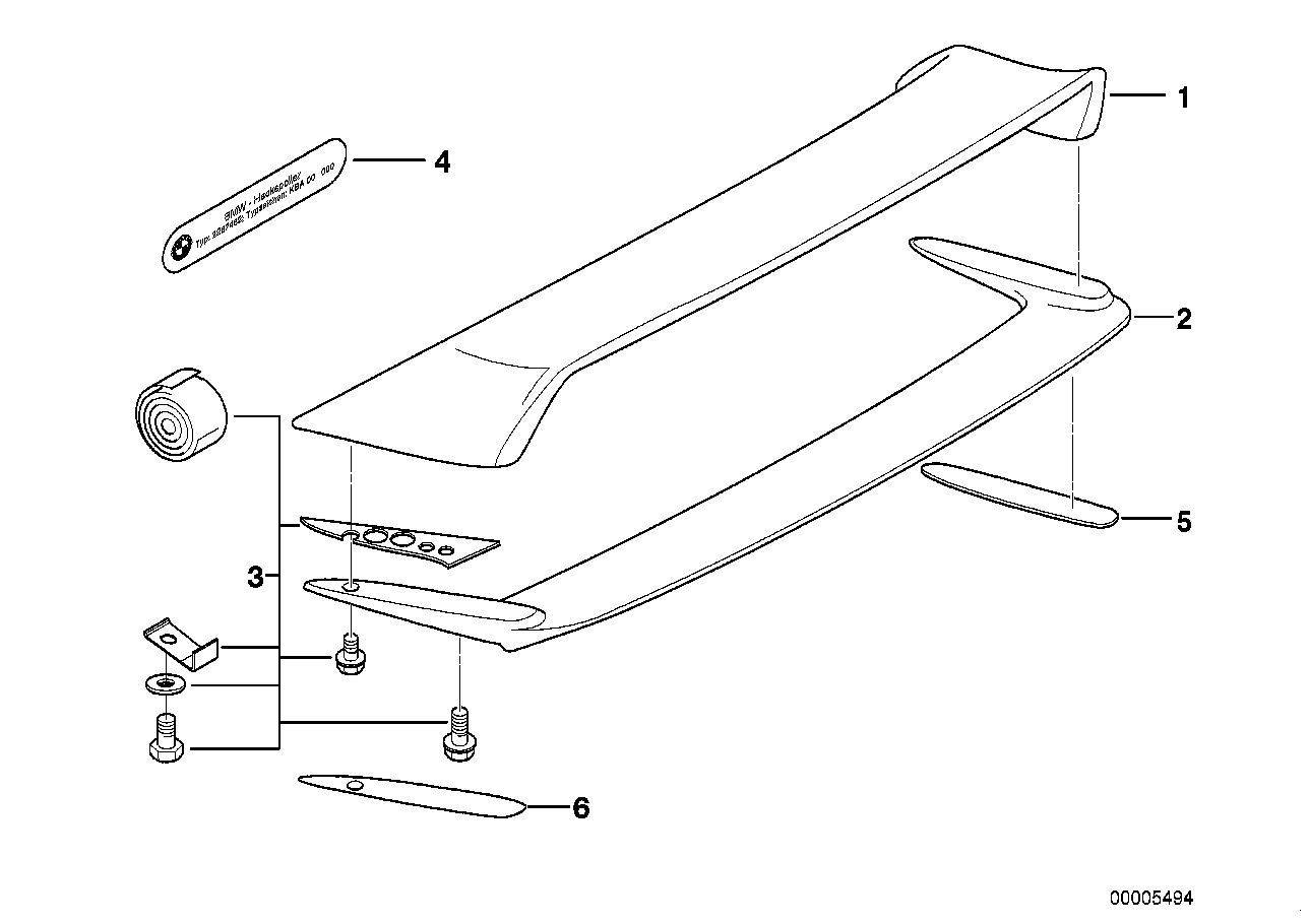 Rear wing M3 GT