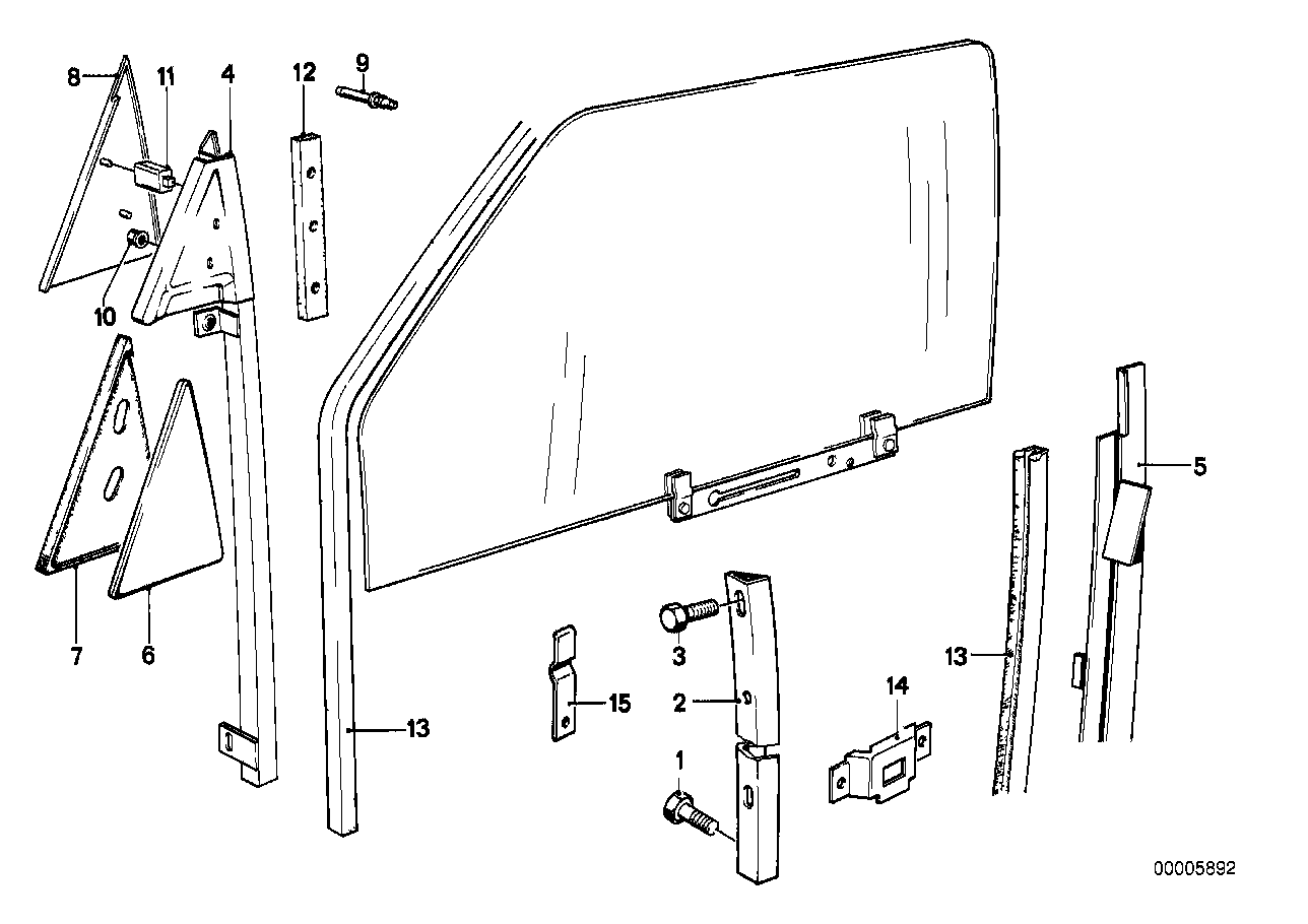 Mecanismo do vidro da porta dianteira