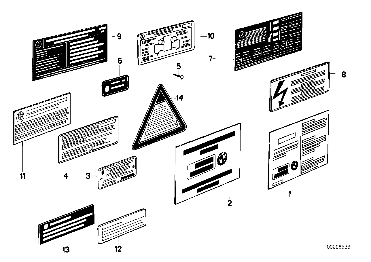 Výrobní štítek/informační štítek