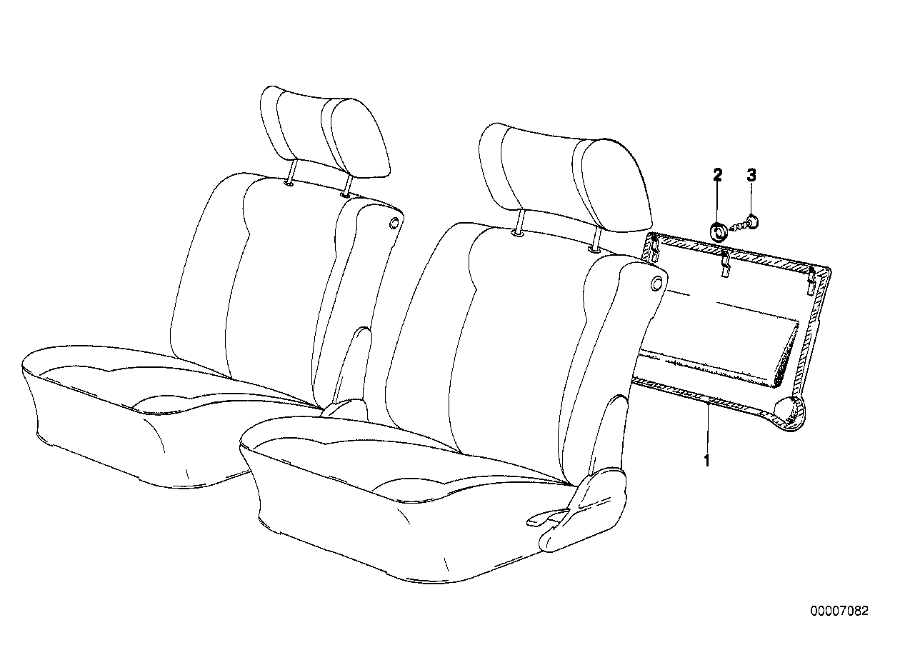 Painel dorsal assento
