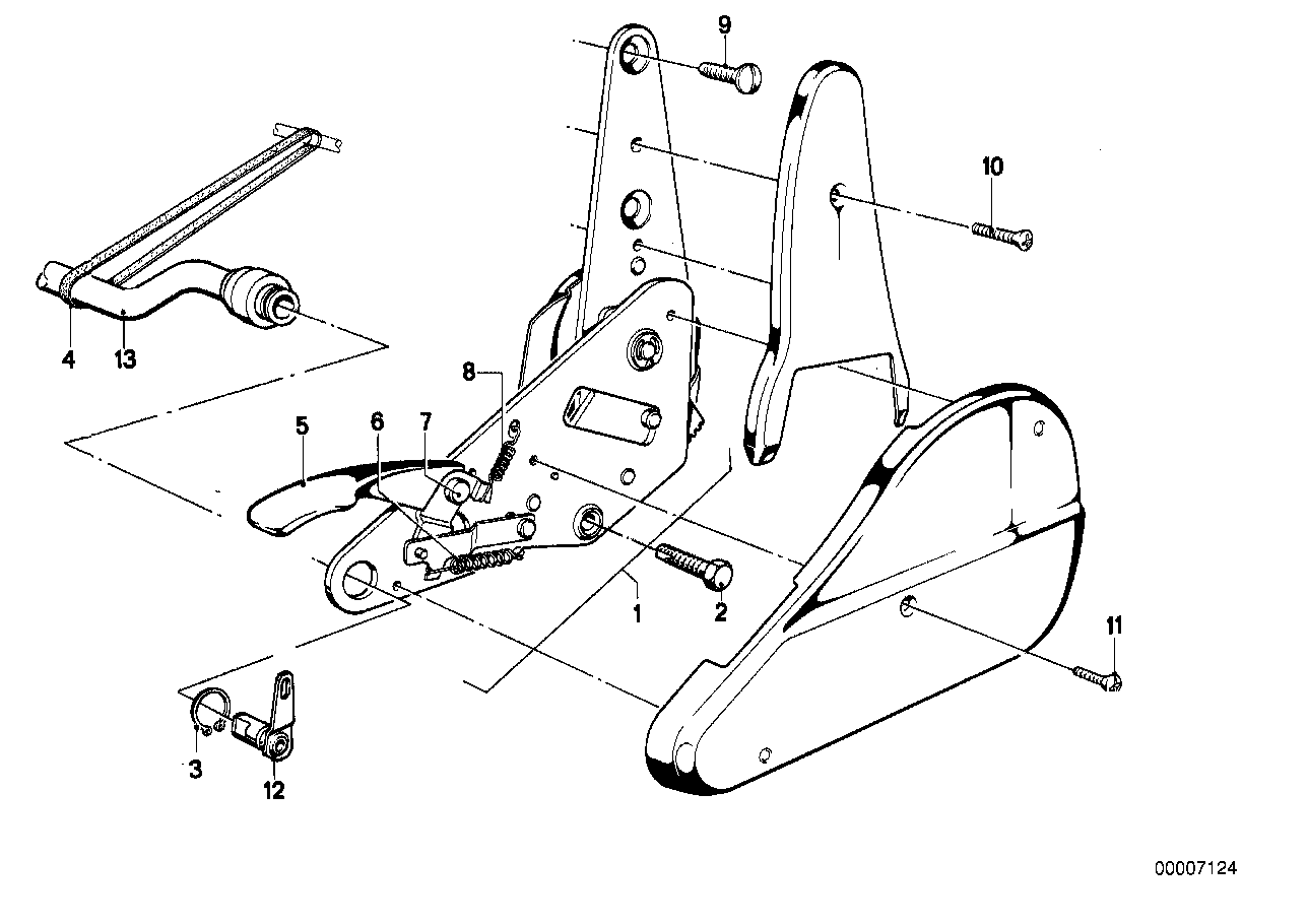 Dispositivo p sedile ribaltab.anteriore