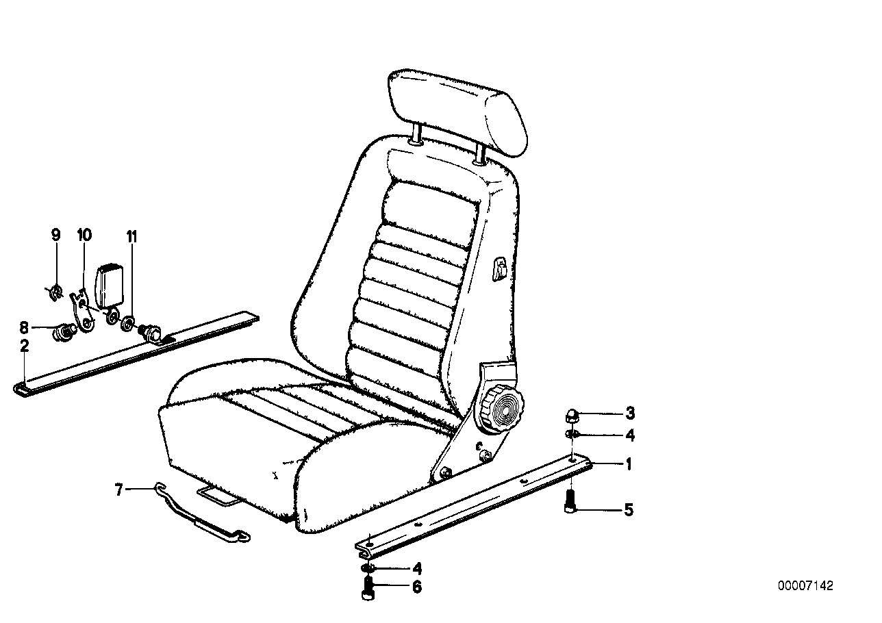 Recaro sports seat-spacer