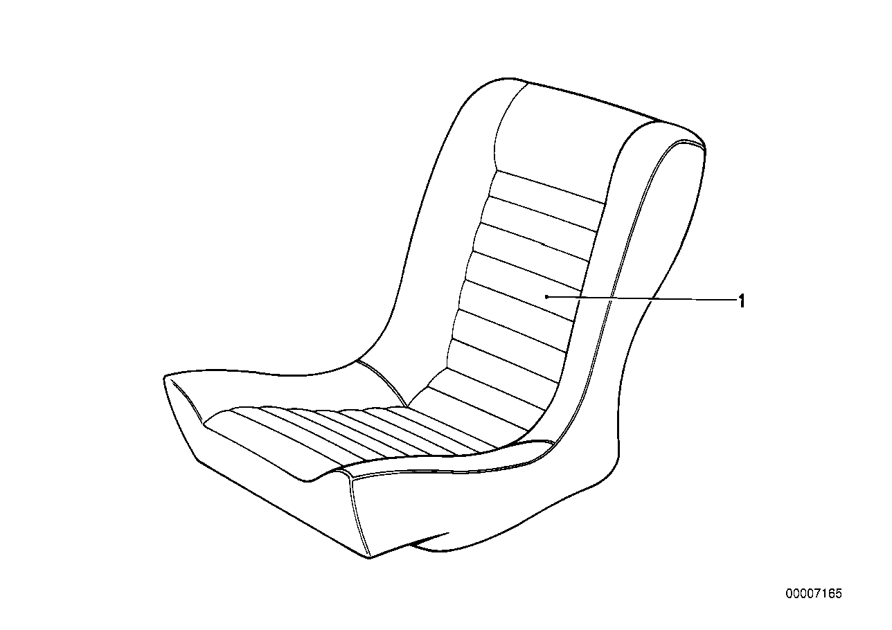 Sitzbezug hinten