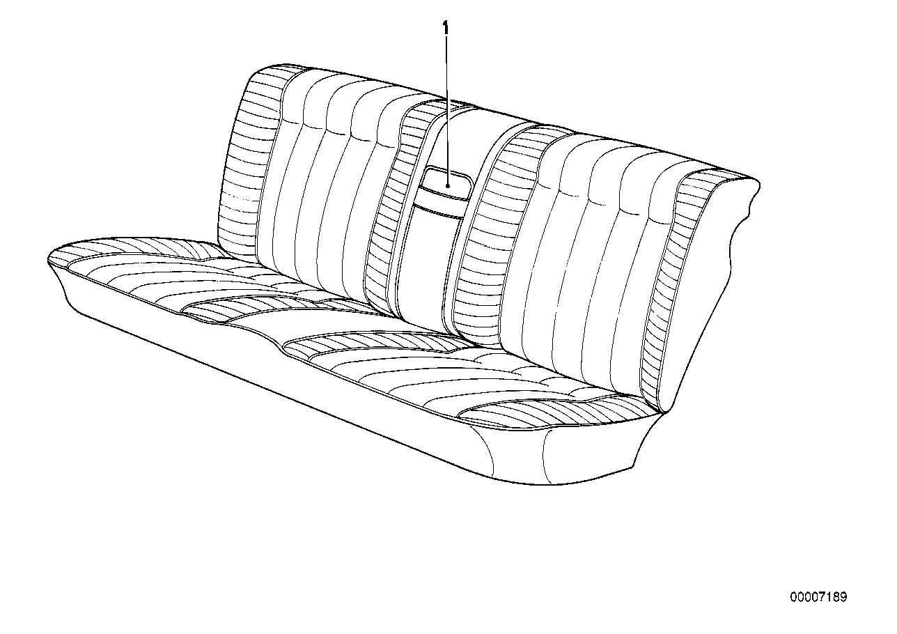Center armrest, rear