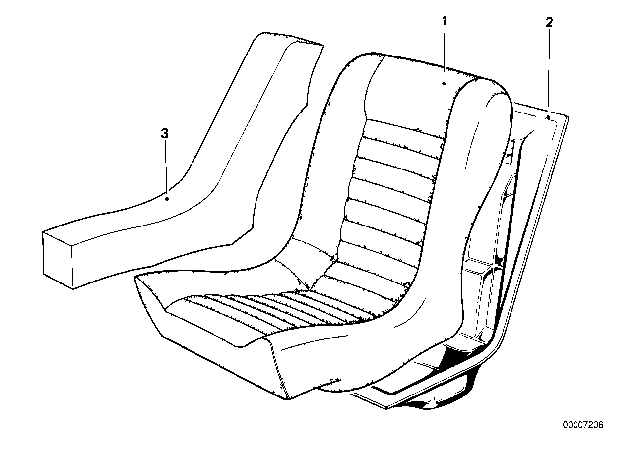 Fotel tylny z pokryciem/Siedzisko