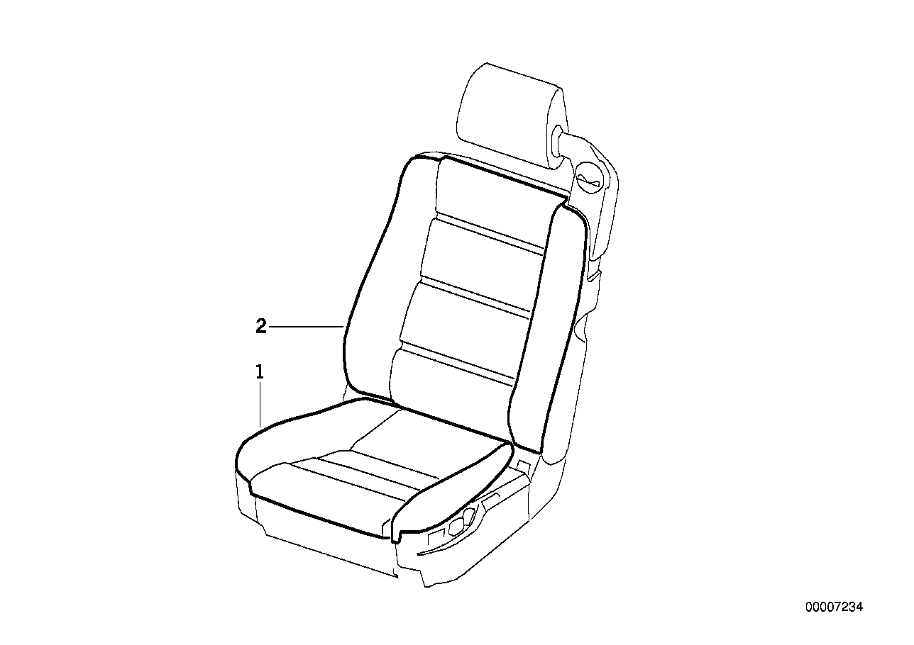 Seat cover front