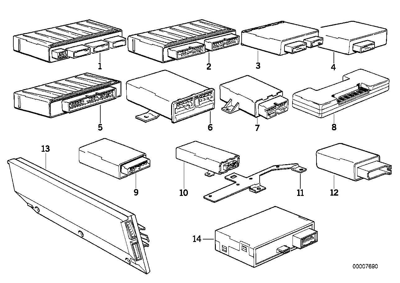 Appareils de cde de carrosserie/modules