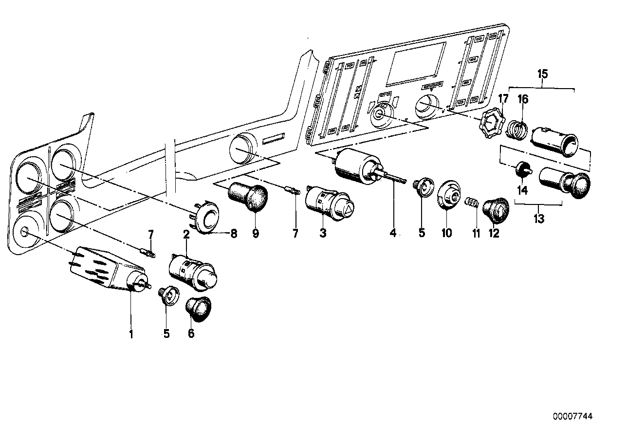 Interruptor-tablero de instrumentos