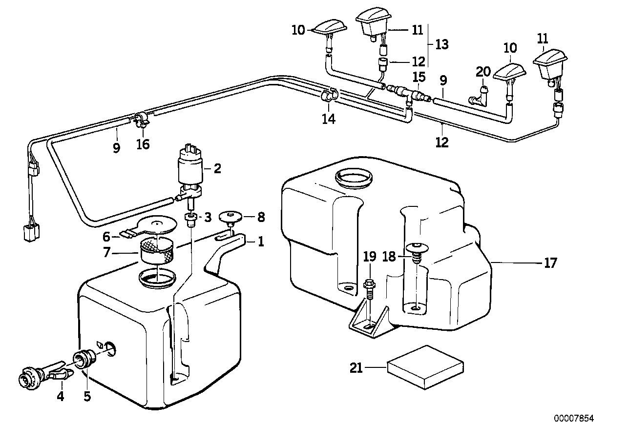 Επιμ.εξαρτήμ. σύστημα πλυστικής παρμπρίζ