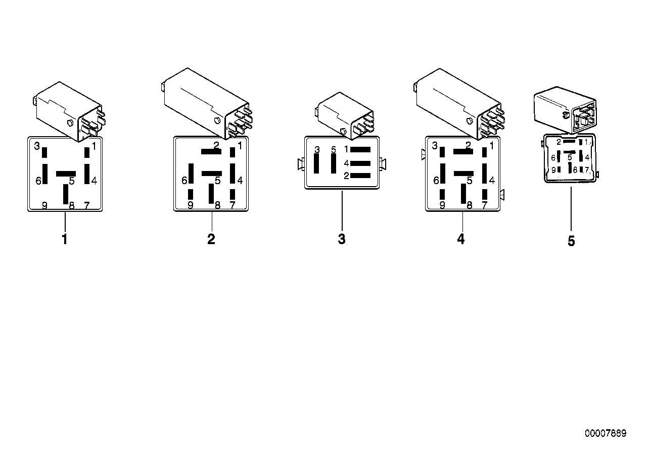 Diverse relais