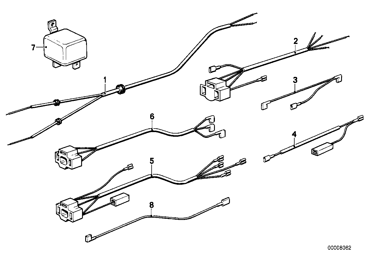 Various additional wiring harnesses