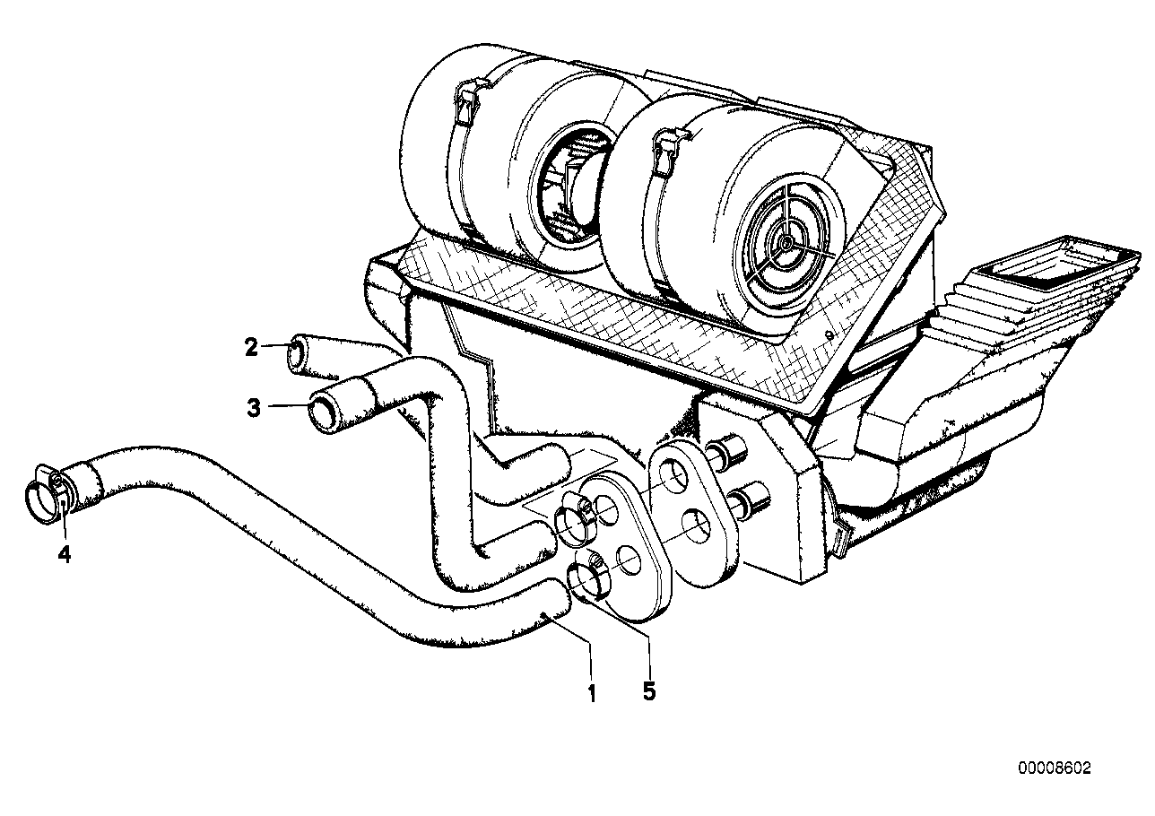 Water hose inlet/outlet