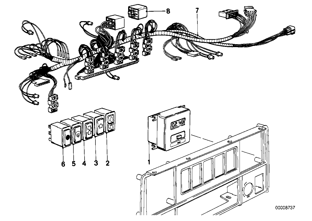 Heizung-Schalterleiste/Kabelsatz