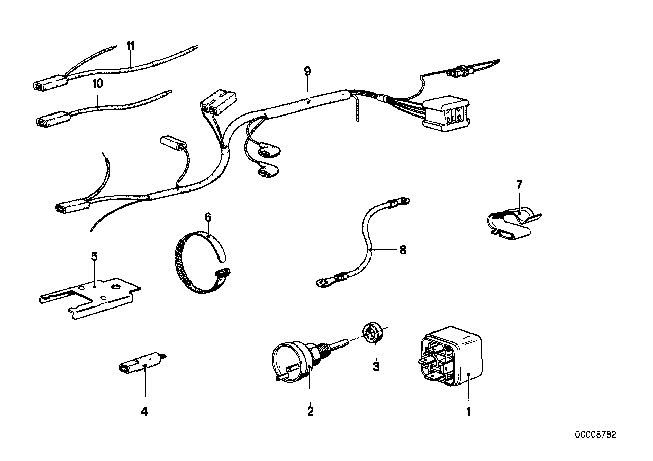 Airco-relais/schakelaar/draadboom