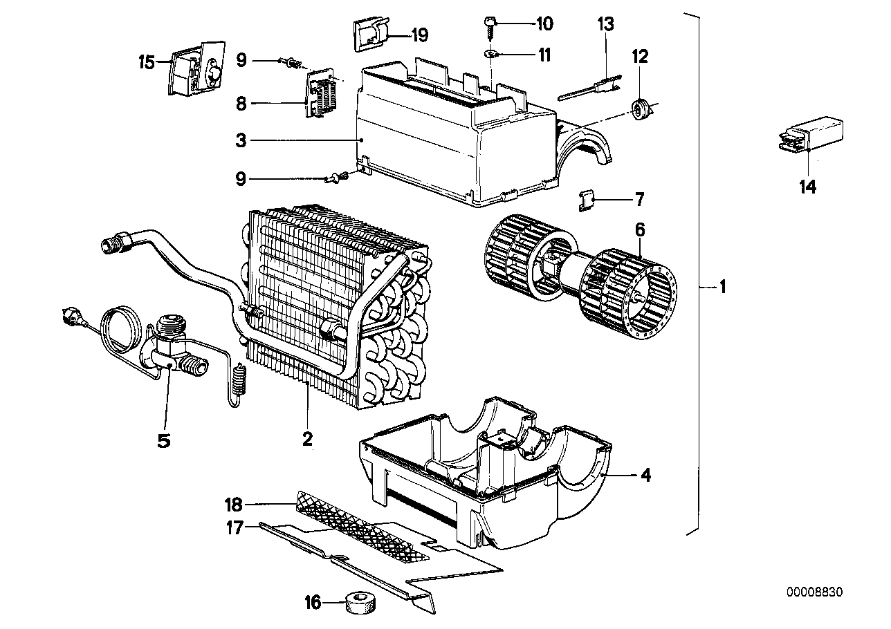 Air conditioning unit parts