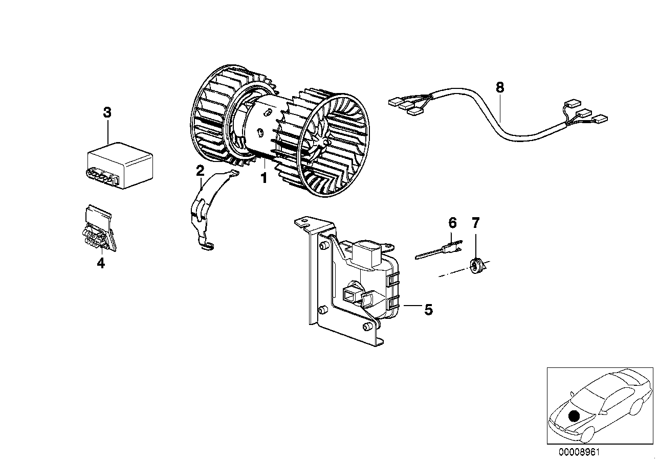 Electric parts for AC unit