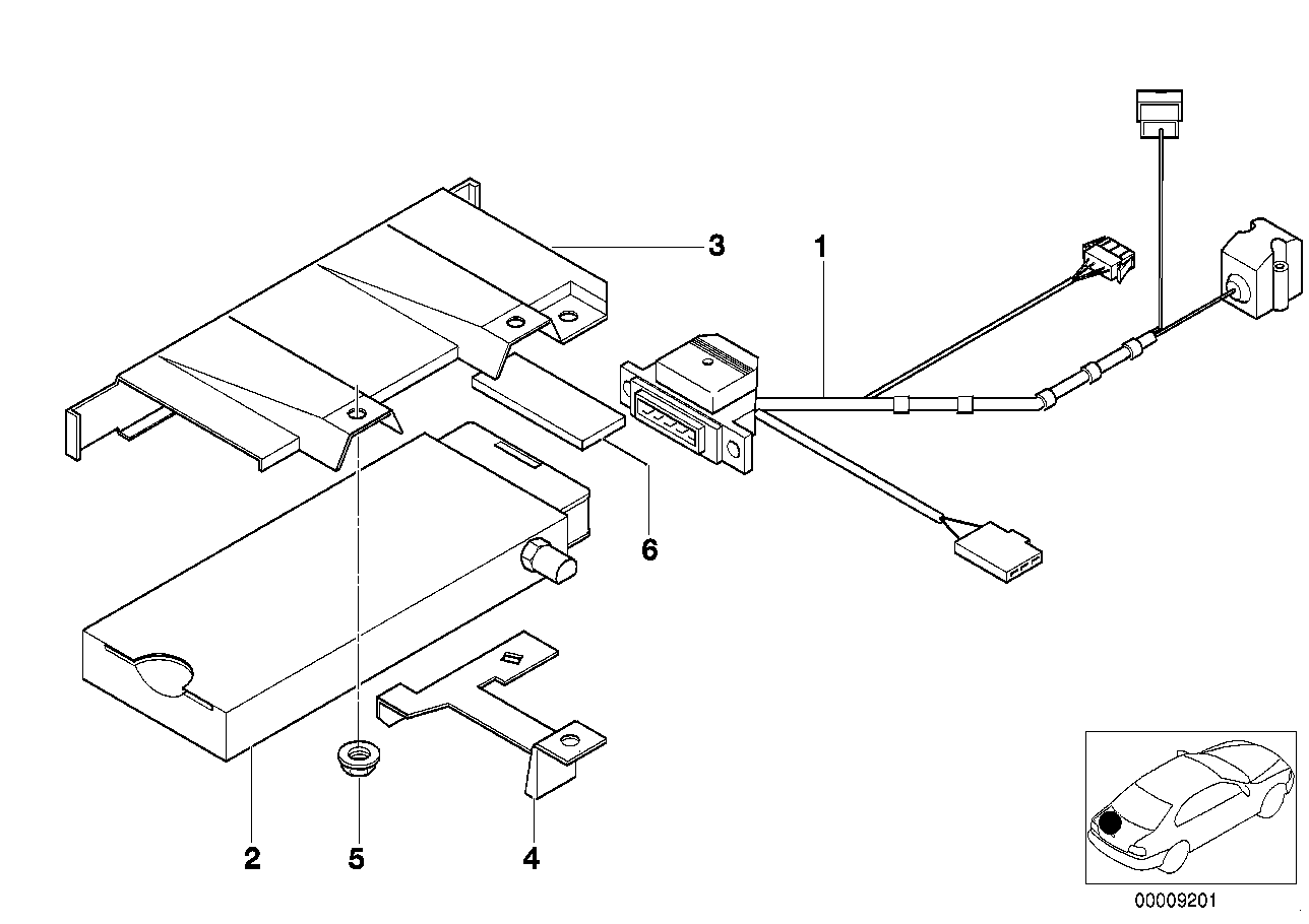 Single parts, SA 629, trunk