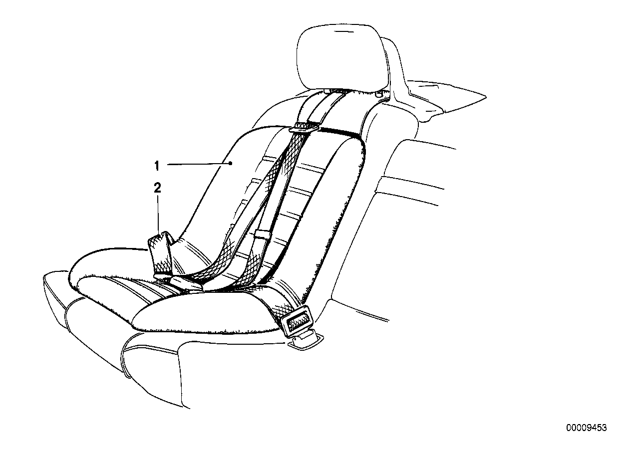 Αξεσουάρ-κέλυφος καθίσματος/ζώνη ασφαλ.