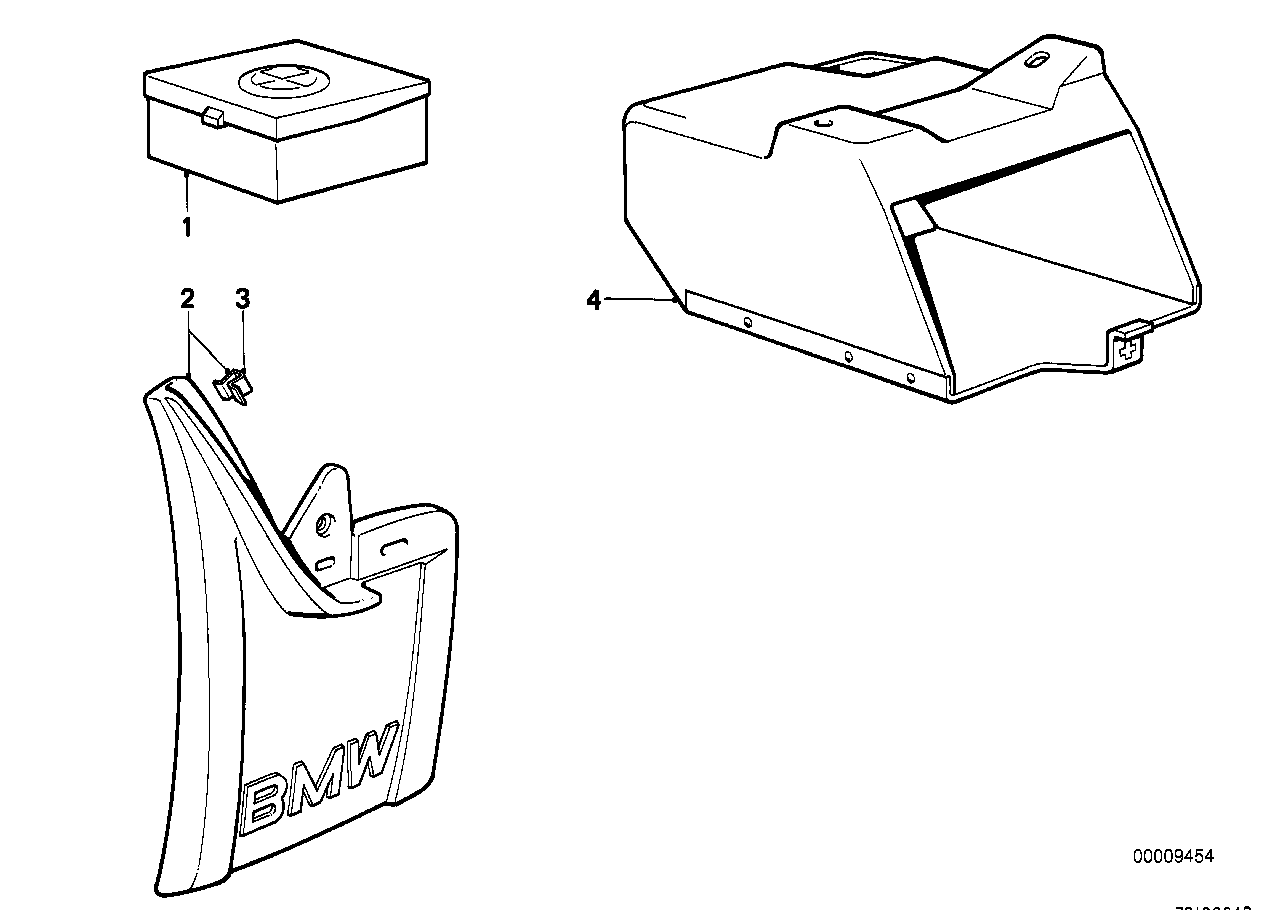 Λασπωτήρες/κουτί εφεδρικών λυχνιών