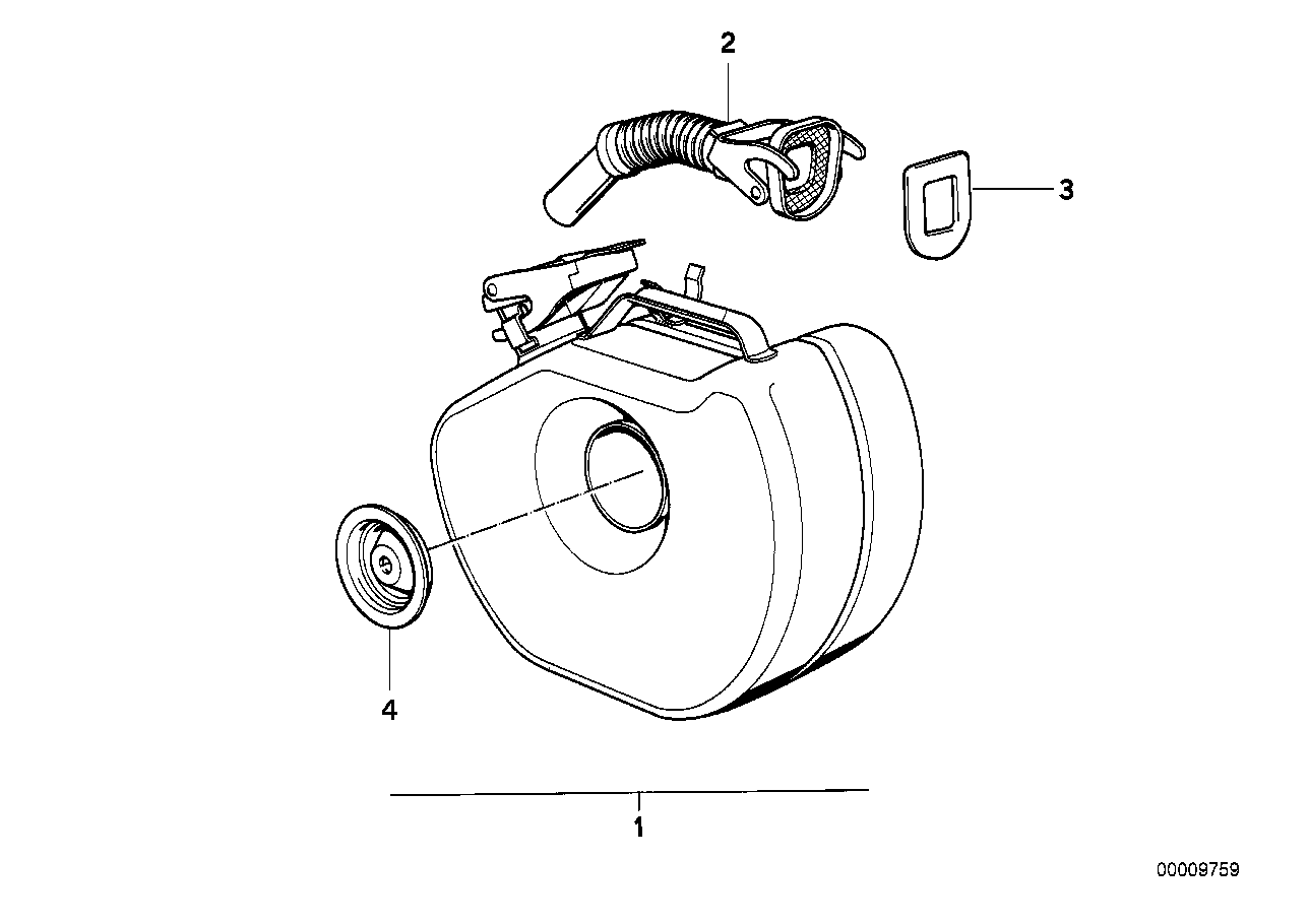 Spare fuel canister