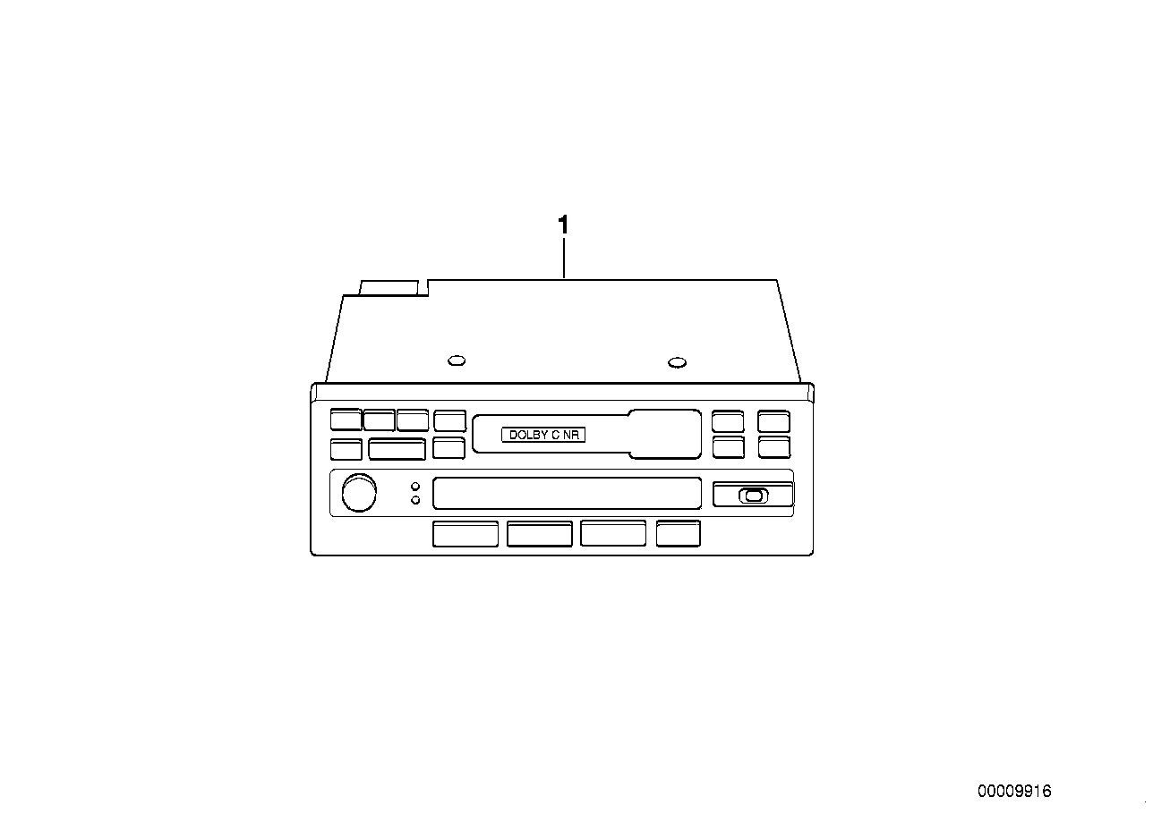 Radio-cassette avec commande CD