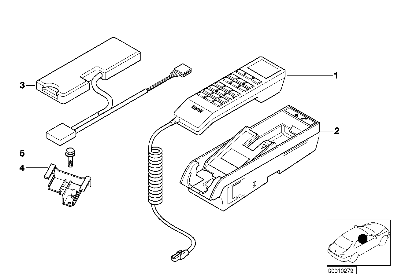 Single parts, SA 629, centre console
