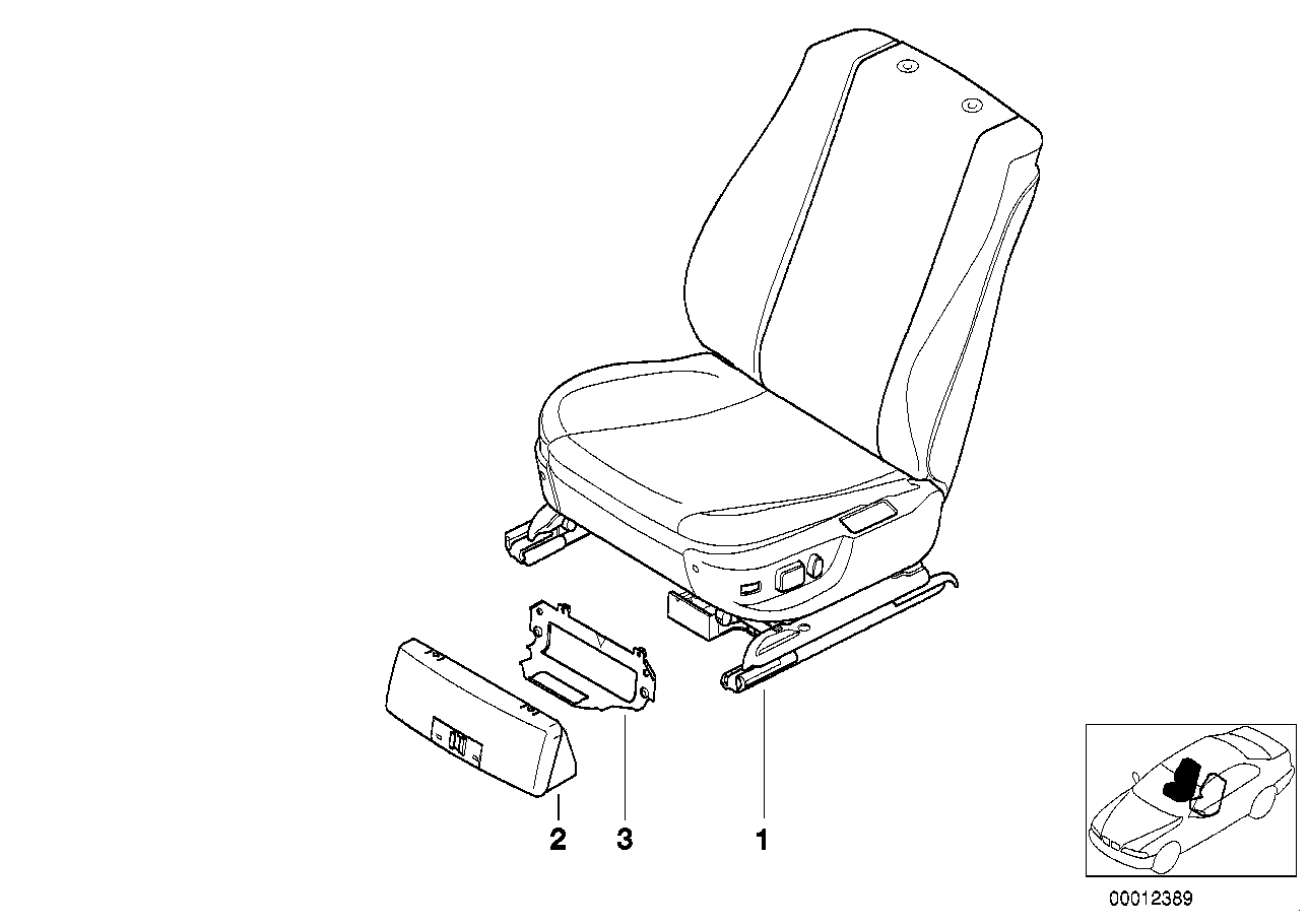 Fotel przedni kompletny
