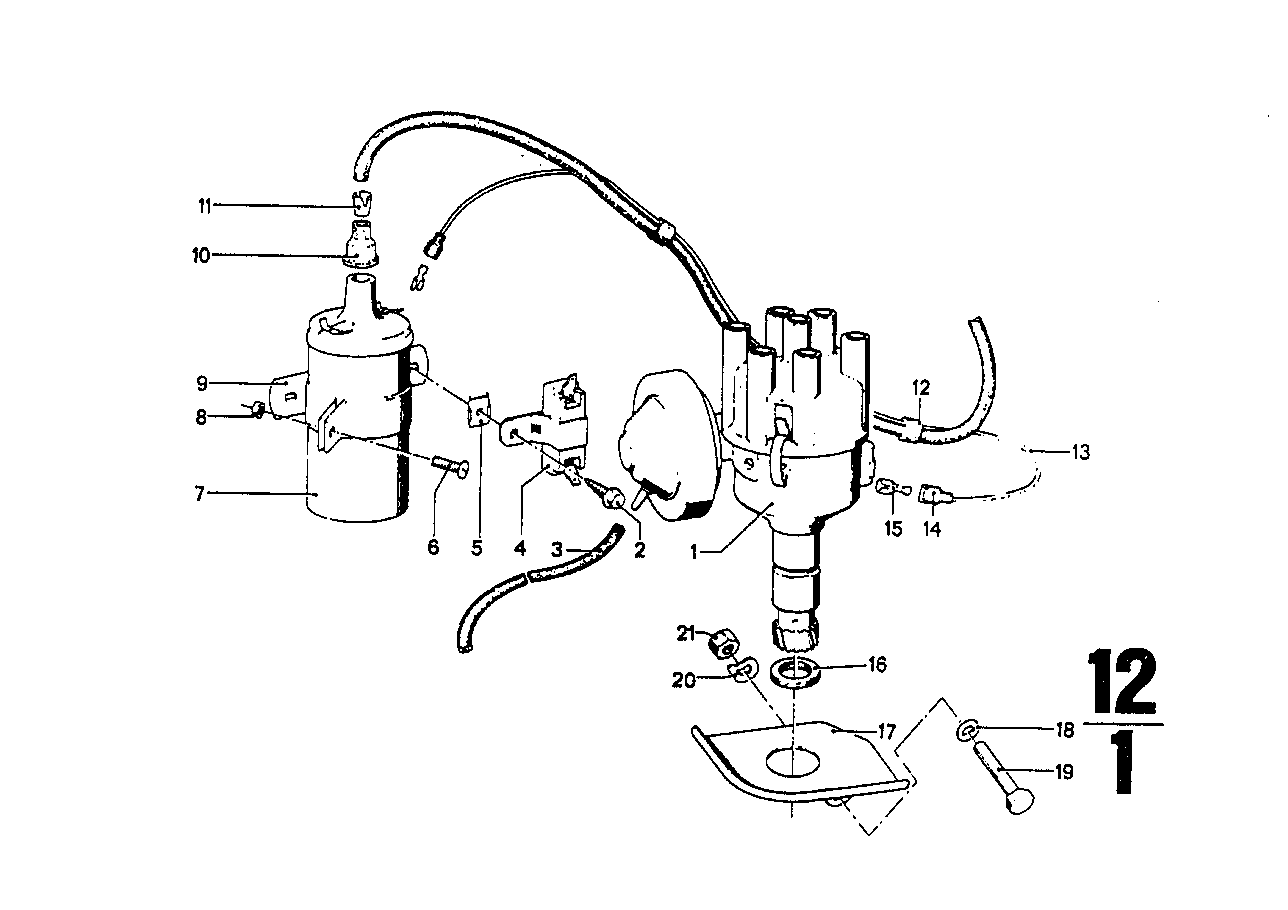 Igtn. coil/sparkplug connector/sparkplug