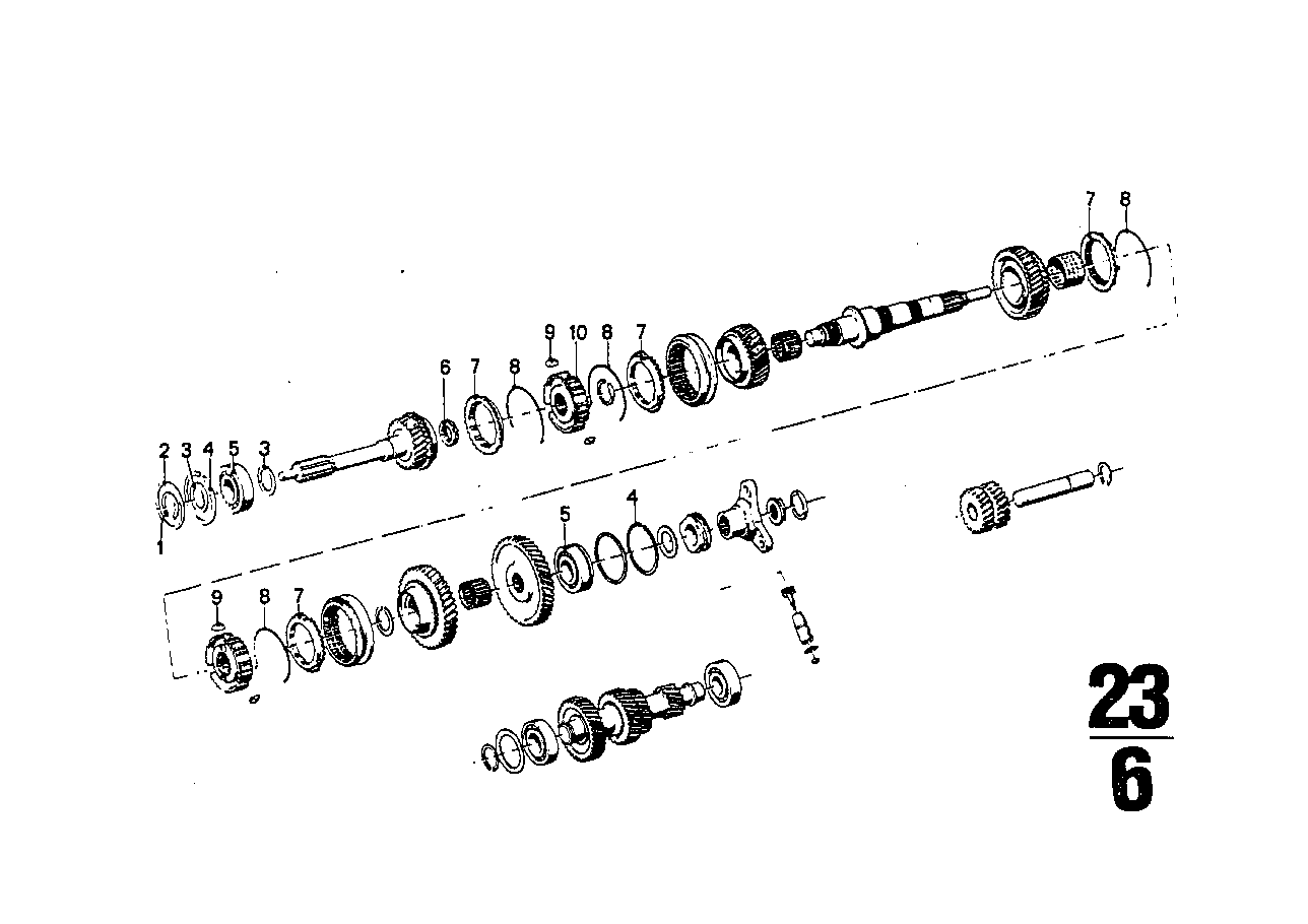 ZF S5-16 Детали блока шестерен