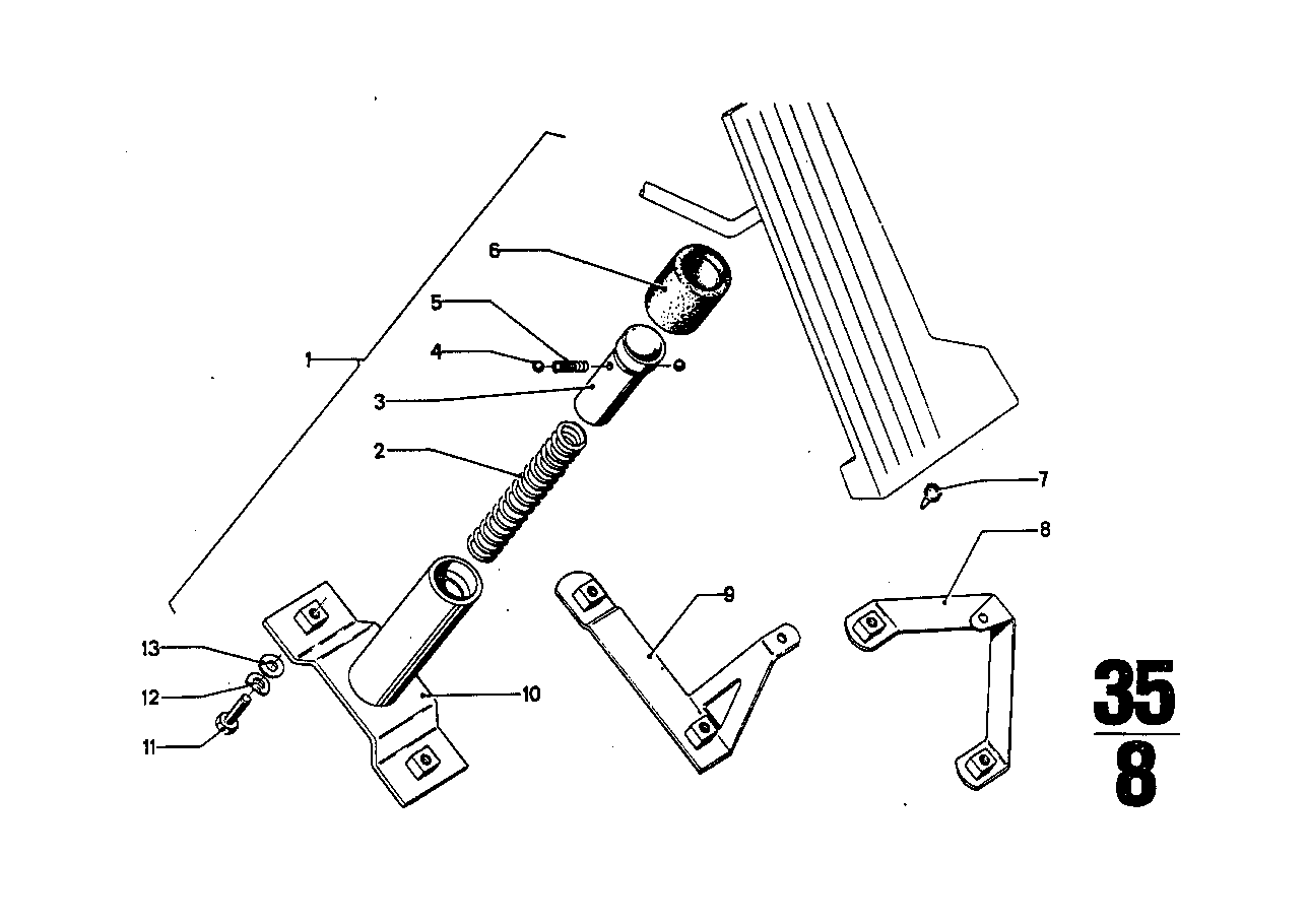 Accelerator pedal - stopper
