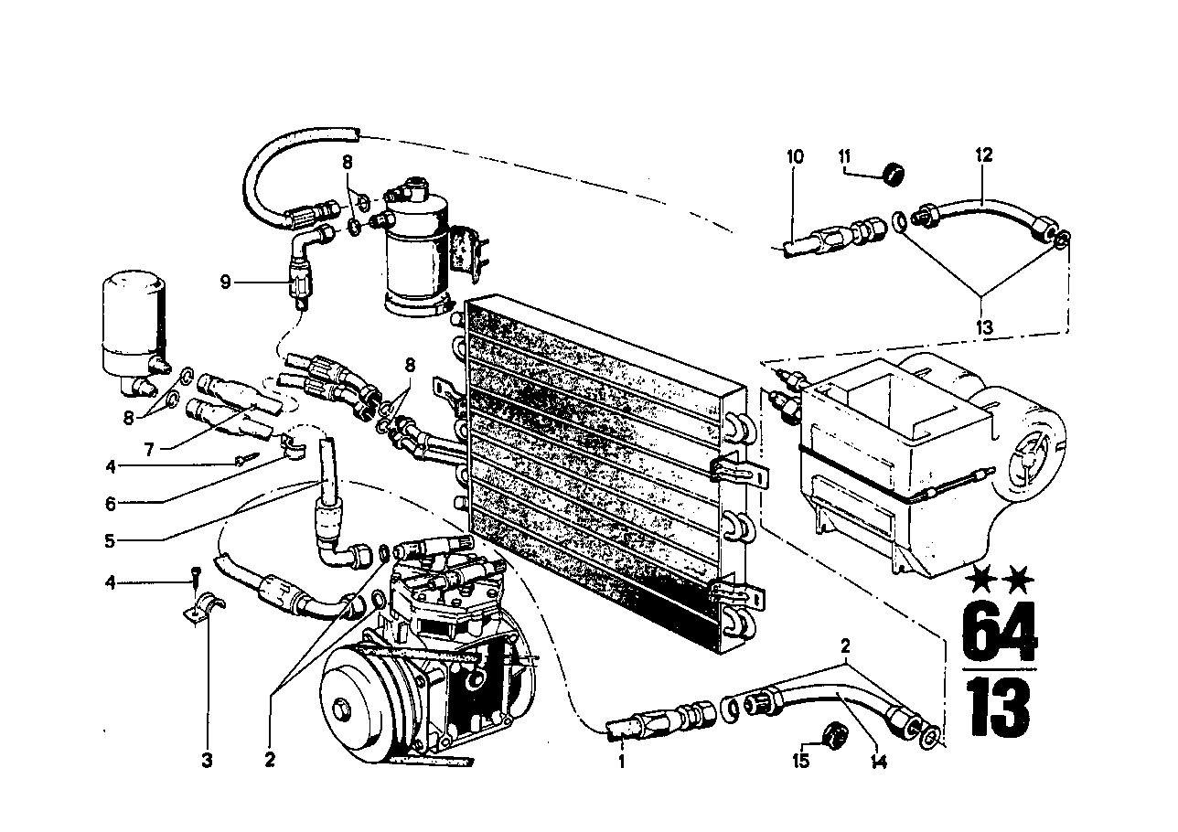 Airco-unit onderdelen
