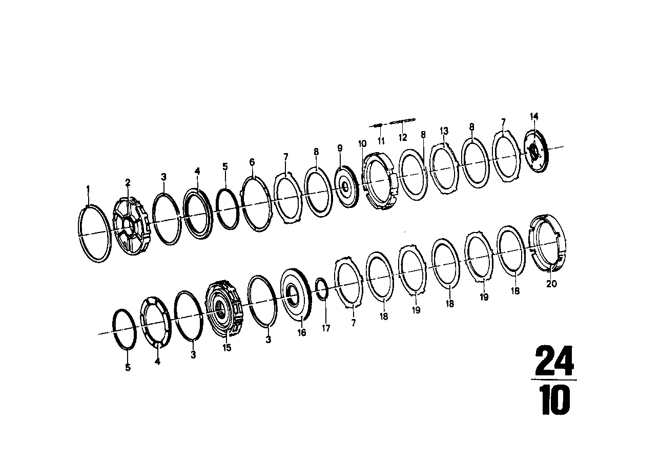 ZF 3HP12 Bremskupplung C/C'/D
