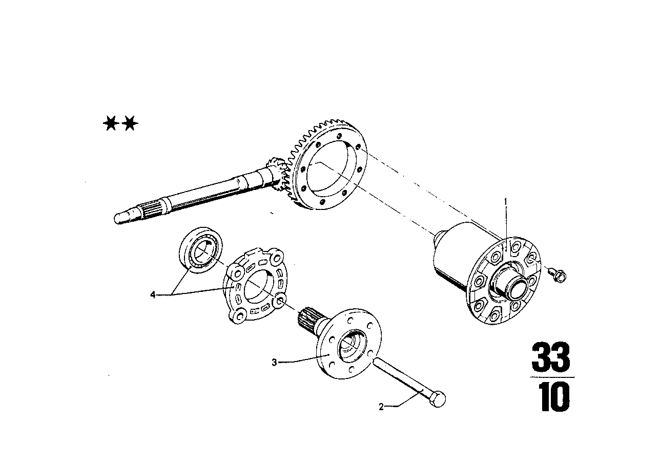 Differential-limited slip diff.unit