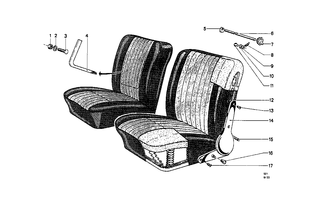 前部座椅 座椅调节 部件