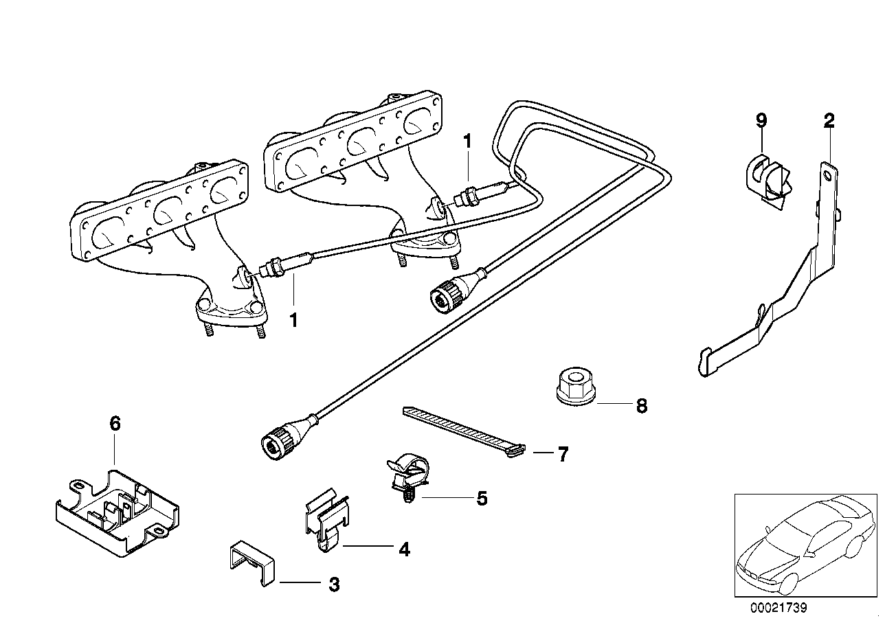 Lambda sonda/montážní díly