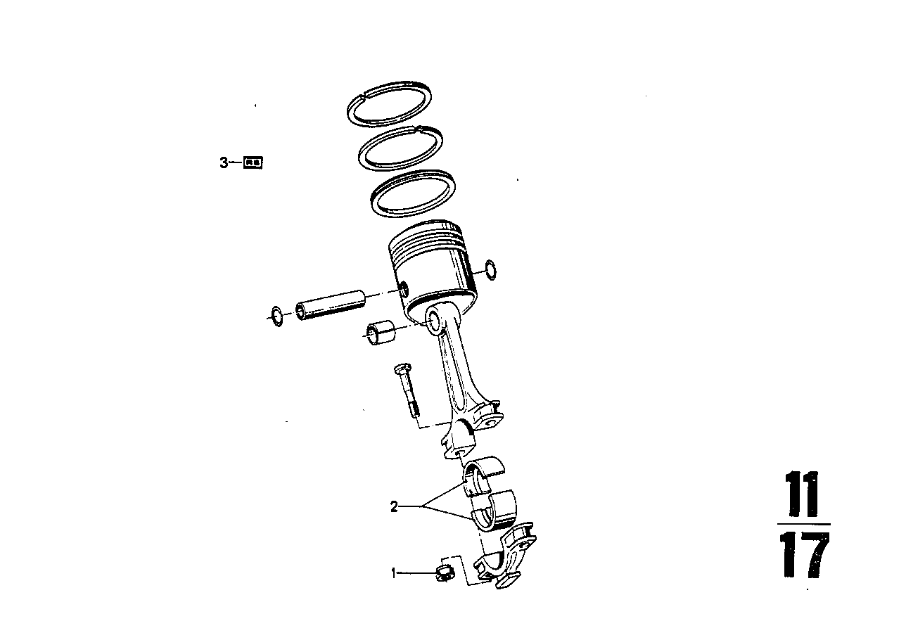 Connecting rod with bearing shell