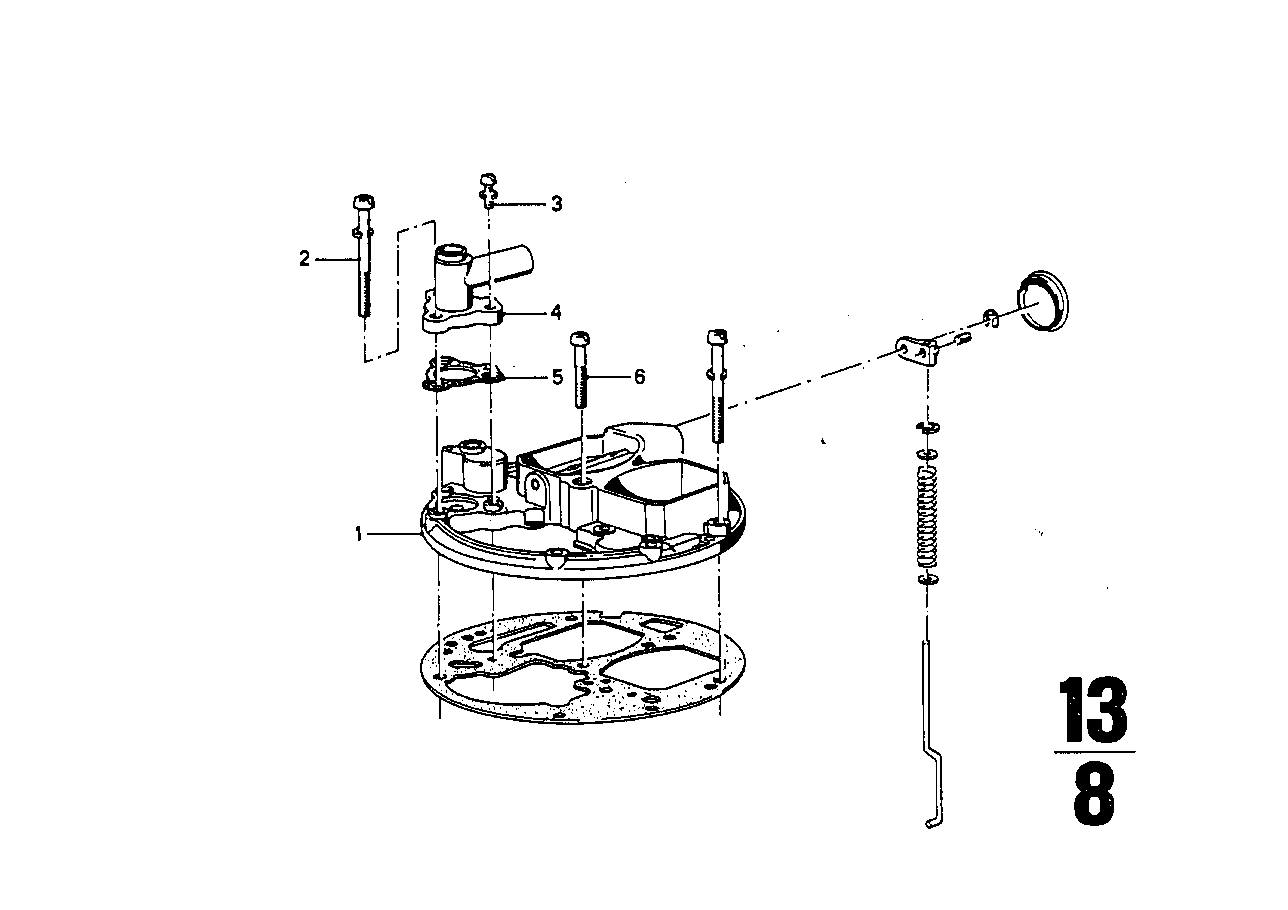 Carburetor cap/piston/float