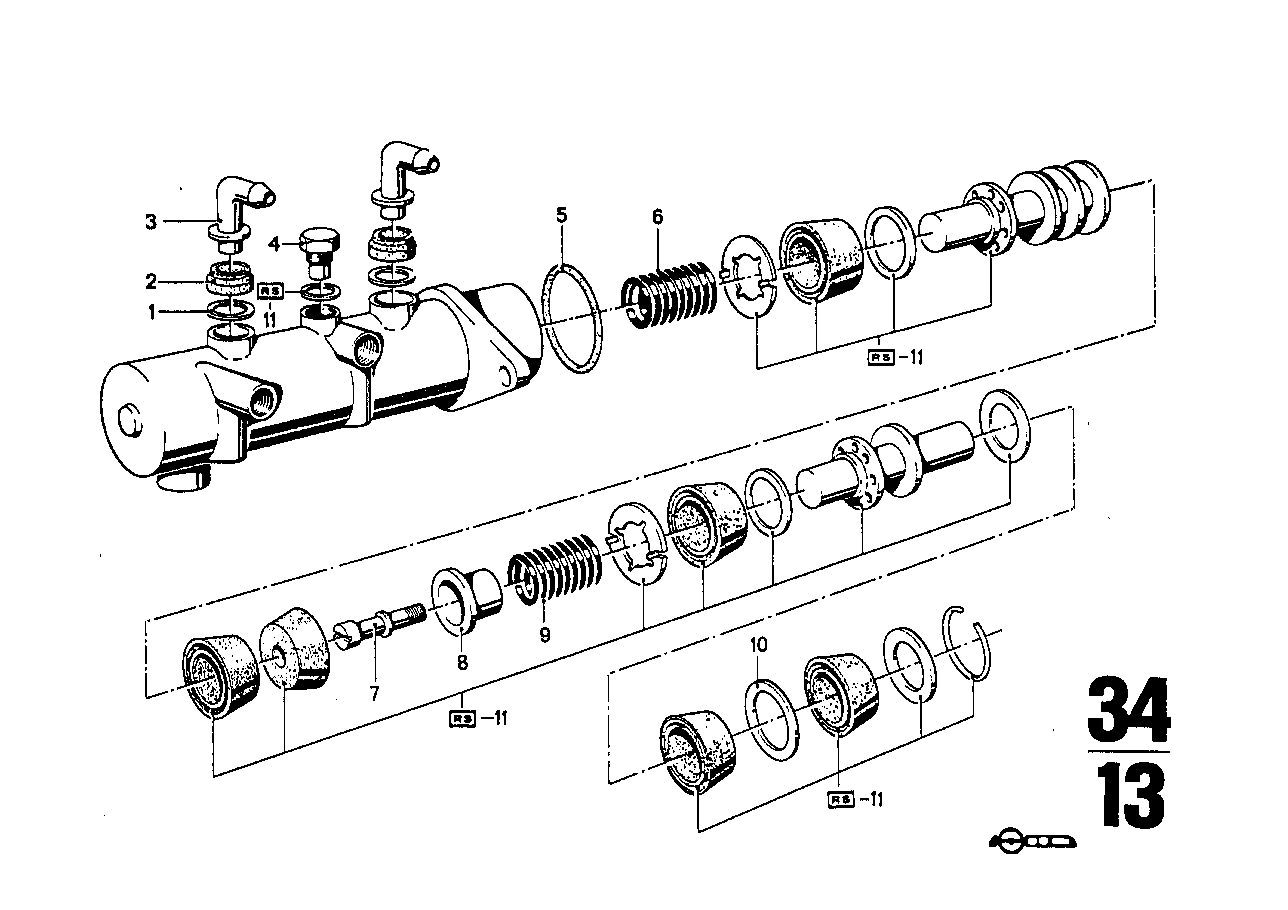 Hauptbremszylinder M.Bremskraftverstaer.