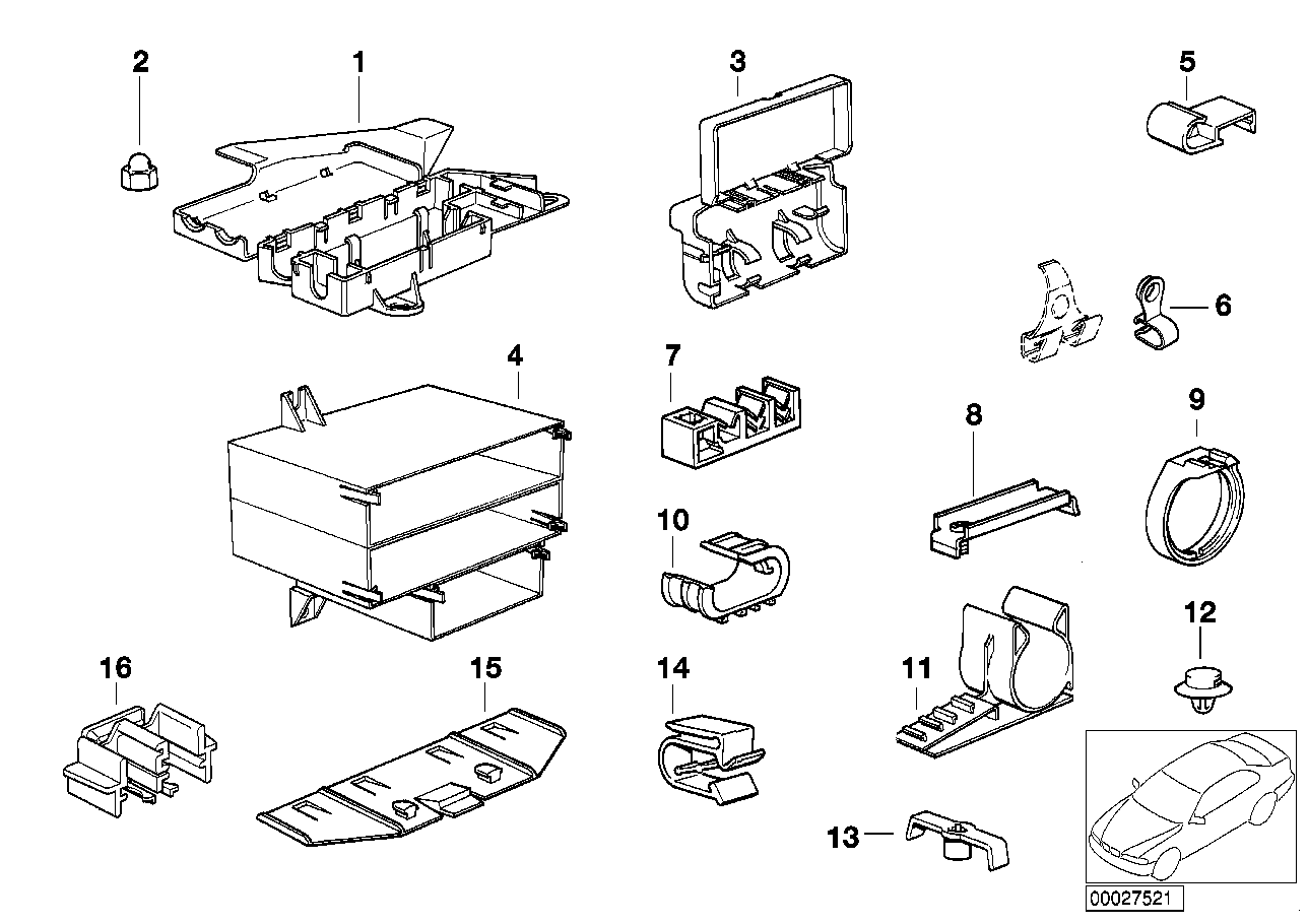 Various wiring connectors