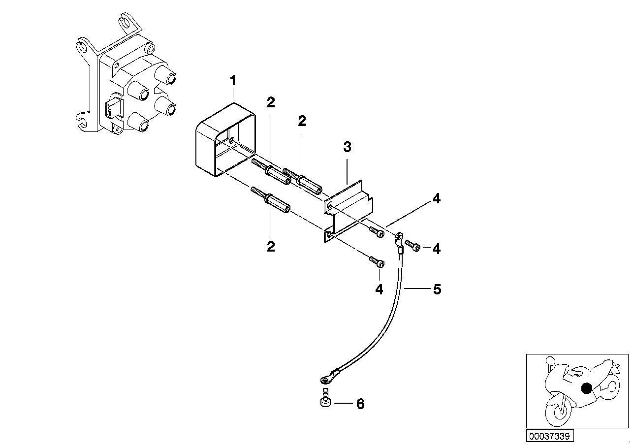 Screening, ignition coil