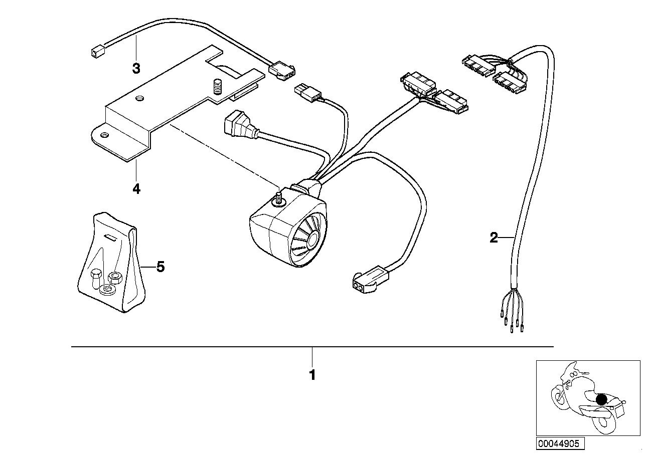 Theft alarm, mounting parts