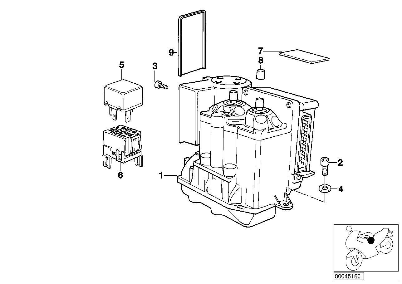 Pressure modulator ABS