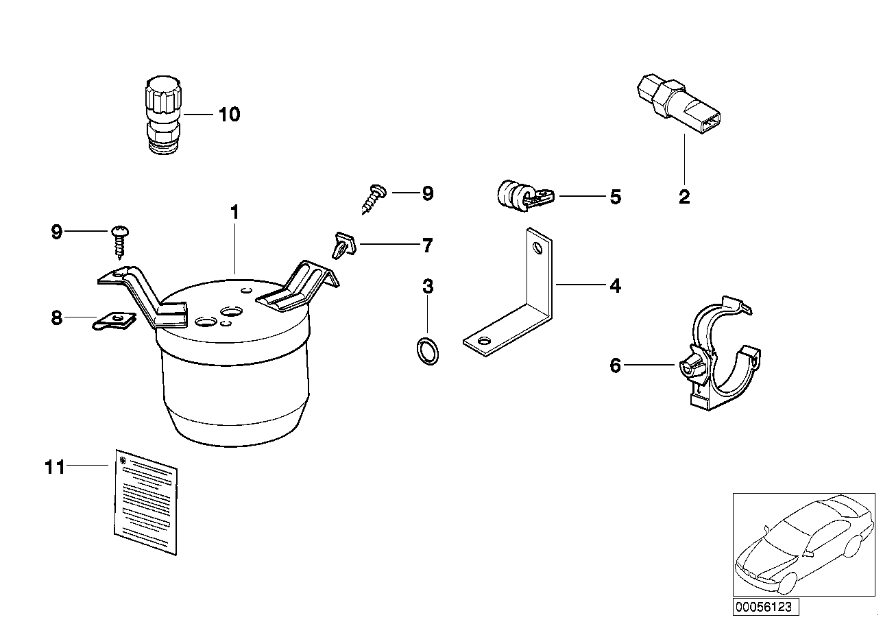 Drying container/small parts