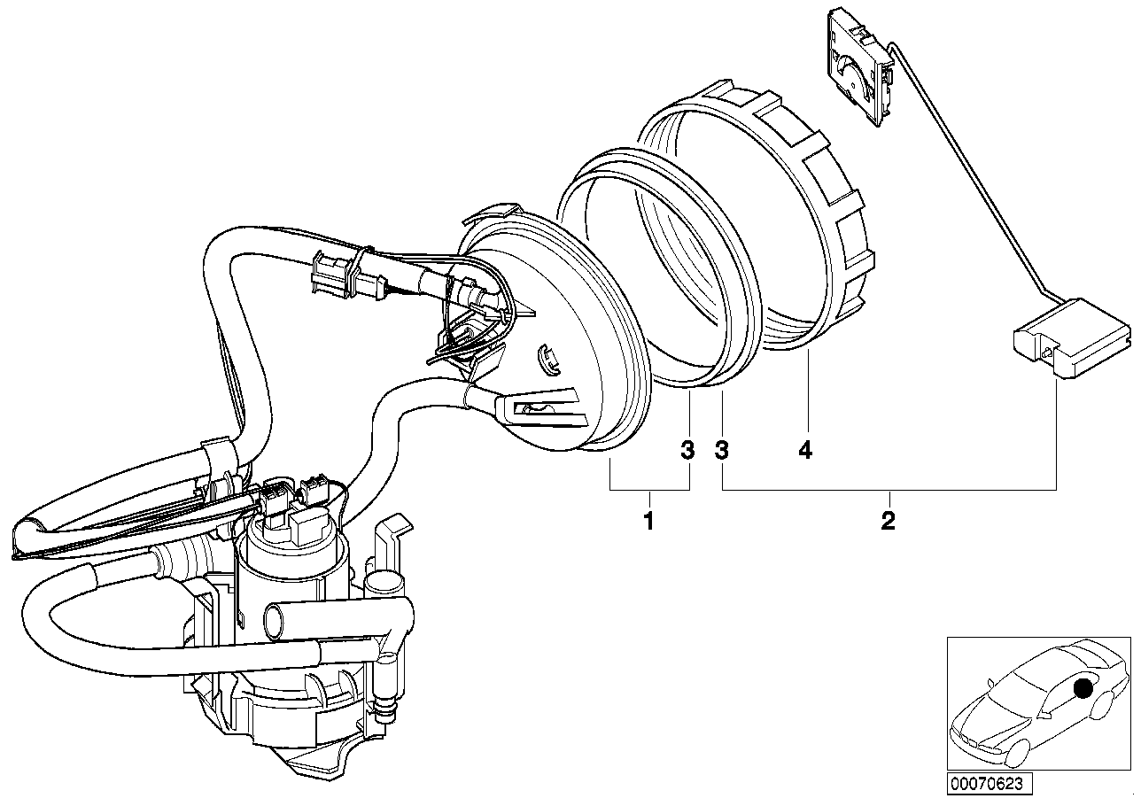 Bomba gasolina / Sensorio del nivel