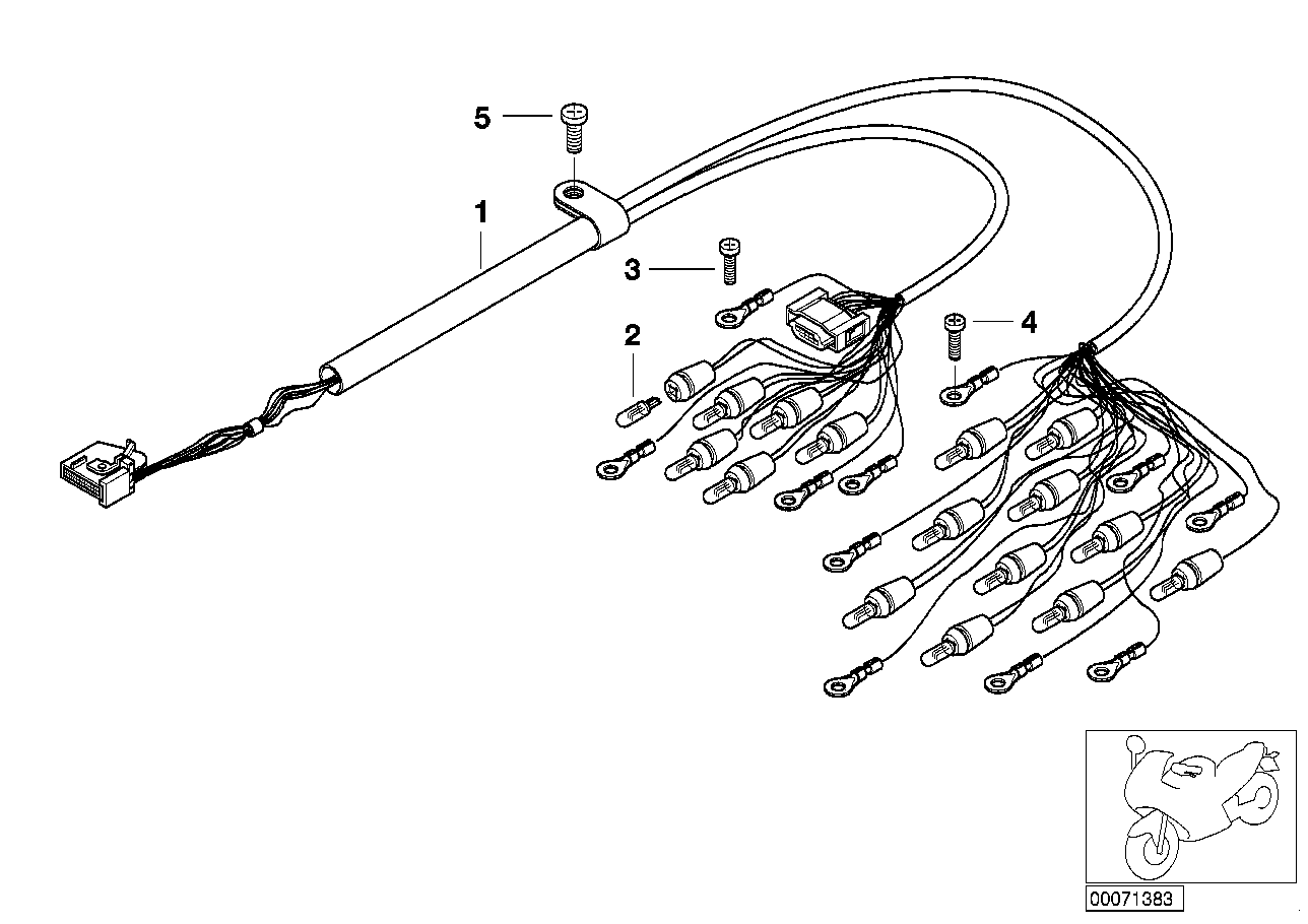 Tronco de cables cuadro de instrumentos
