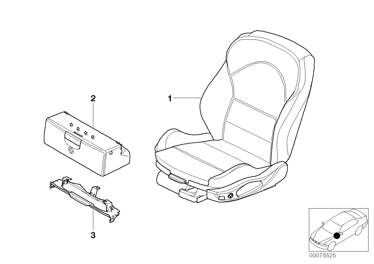 Fotel przedni kompletny