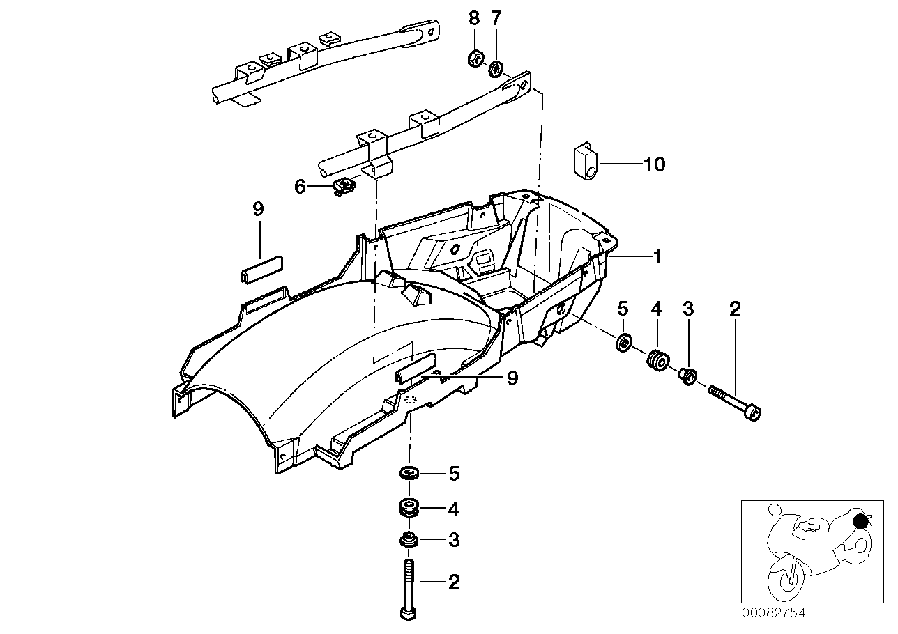 Tail part lower