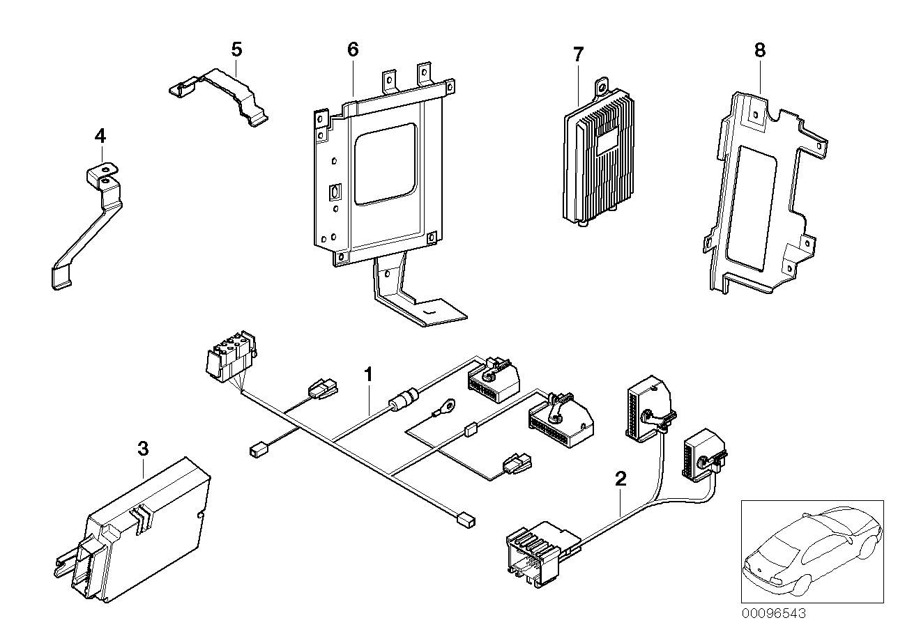 Детали серии V в багажном отделении