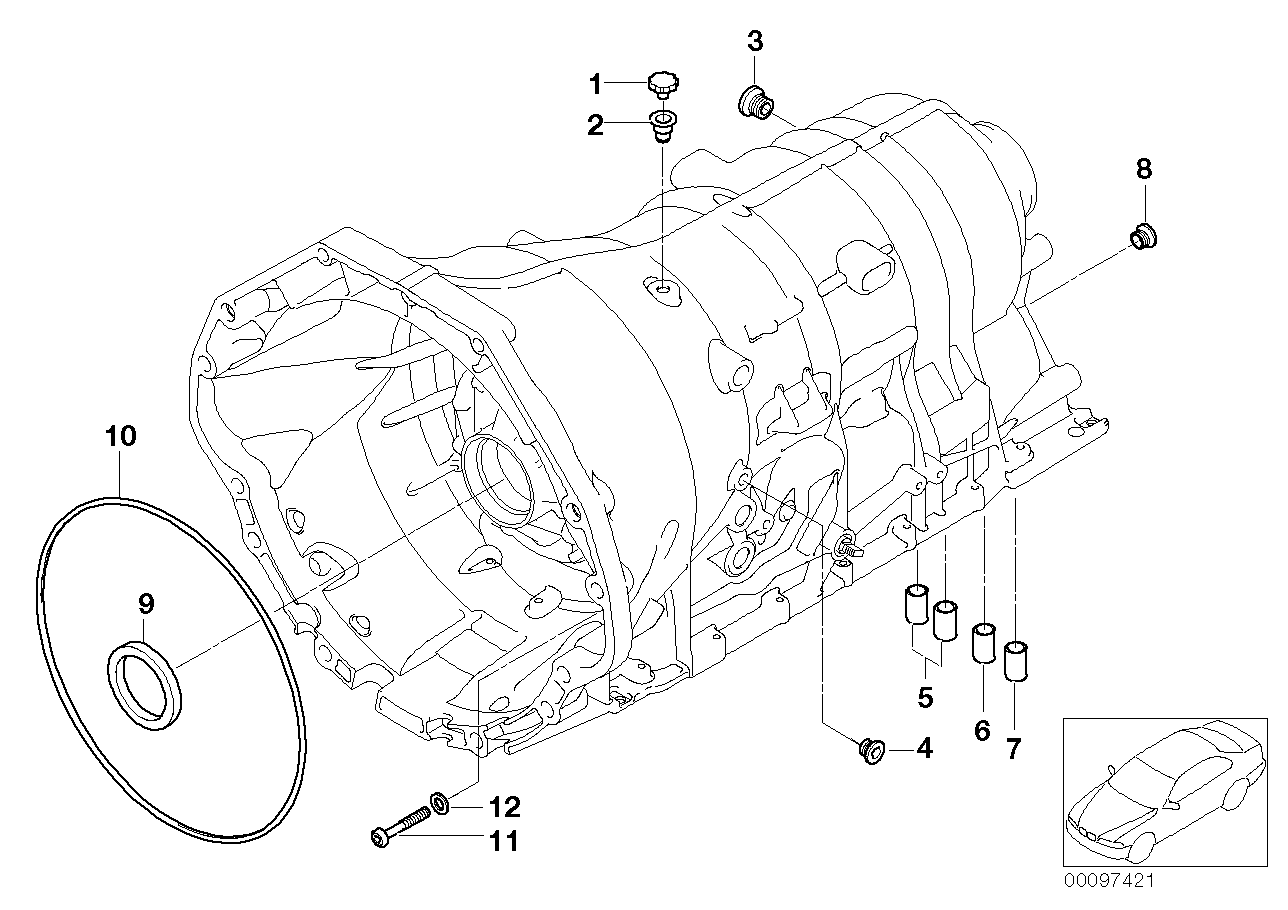 GA6HP32Z housing with mounting parts